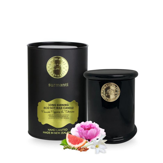 Surmanti Candle Peonies, Peppers & Tuberrose - iskinnz