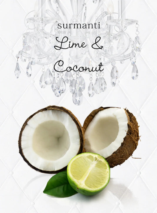 Surmanti Lime and Coconut Candle - iskinnz