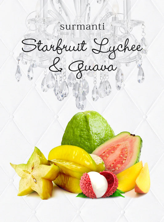  Surmanti Starfruit, Lychee & Guava Candle - iskinnz